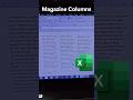 How to Create a Magazine Column Layout in MS Excel