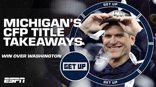 MICHIGAN DOMINATED WASHINGTON 💪 Takeaways from the Wolverines' National Championship 🏆 | Get Up