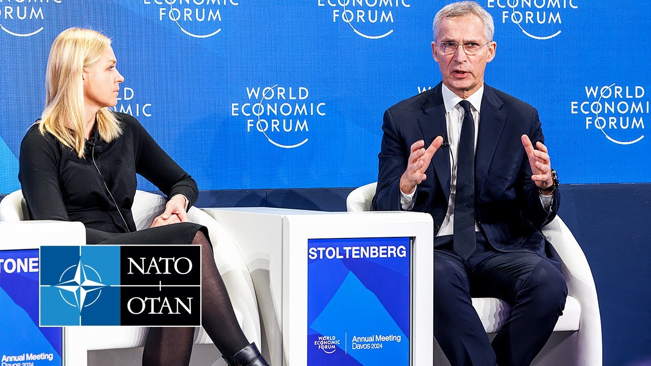 ⁣NATO Secretary General at panel discussion at the World Economic Forum, Davos🇨🇭, 16 JAN 2024