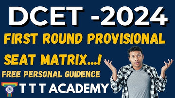 DCET 24-1st Round Seat Matrix | How to analyse the Available Seats |  Criteria to Select Top College