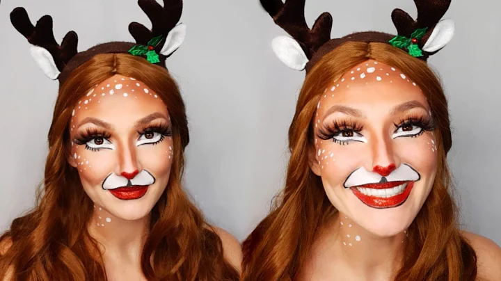 Rudolph the Red-nosed Reindeer makeup tutorial