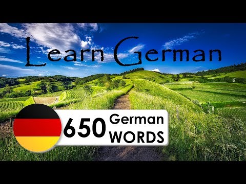 Learn German | 650 Nützliche Wörter | Reisen und Grundwortschatz | Deutsch Lernen