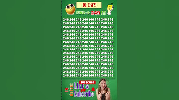 Tell me where 249? | Math Puzzle #shorts #different #puzzles #opticalillusion