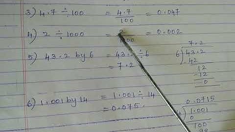 MGMHSS Class 7 Maths Ch.3 Decimals Division