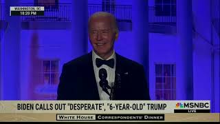 President Biden Jokes About Trump And Stormy Daniels At The White House Correspondents Dinner