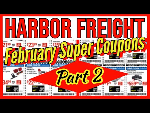 Video: Pot combina cupoane la Harbor Freight?