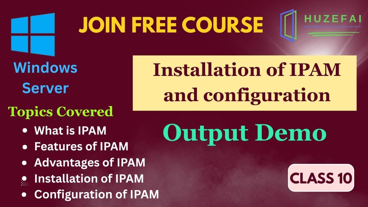 Ipam Config #IPAM(Demo) What is IPAM Install and Configuration in Windows Server ...