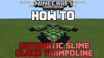 HOW TO MAKE AN AUTOMATIC SLIME BLOCK TRAMPOLINE IN MCPE 0.15.0 |Minecraft PE (MCPE) How To #39