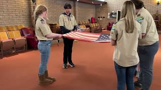 Scouts Instructional Video for Proper Flag Retirement