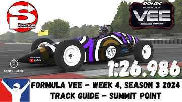iRacing Formula Vee Summit Point - Track Guide - 1:26.986 Sim Racing Tips and Tricks Week 4 S3 2024