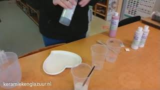 Marbling with stroke and coat glazes from mayco