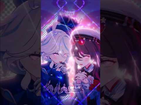 💧フリーナ　胡桃👻／INTERNET ANGEL【原神/MMD/Genshin impact】#原神 #genshinimpact #furina #hutao #shorts