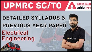 UPMRC SC/TO | Previous Year Paper-1 | Electrical Engineering