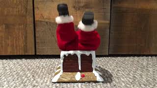 Gemmy Santa Stuck In Chimney