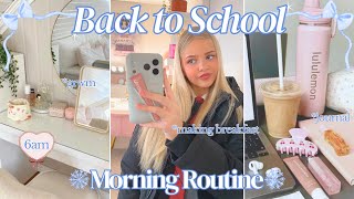 Download Lagu 6AM BACK TO SCHOOL MORNING ROUTINE 🎀❄️ *chatty grwm | make breakfast MP3