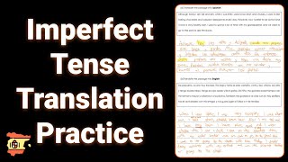 Spanish Imperfect Tense Translation Practice Spanish Imperfect Tense Translation Practice