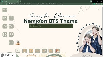 Namjoon BTS Theme for uTab Extension on Google Chrome
