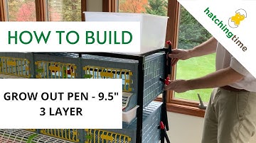 Grow Out Pen - 3 Layer 9.5" (Assembly - Hatching Time) Cimuka