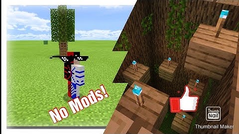 How To Live Inside A tree in minecraft no mods or addons