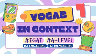 (EP.1) เริ่มต้นคำศัพท์สอบ TGAT&A-Level สำหรับ #TCAS68