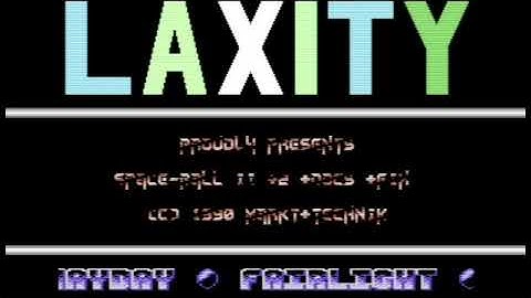 C64 Crack Intro: Laxity Intro #91 (Colorations of Grey) 2019