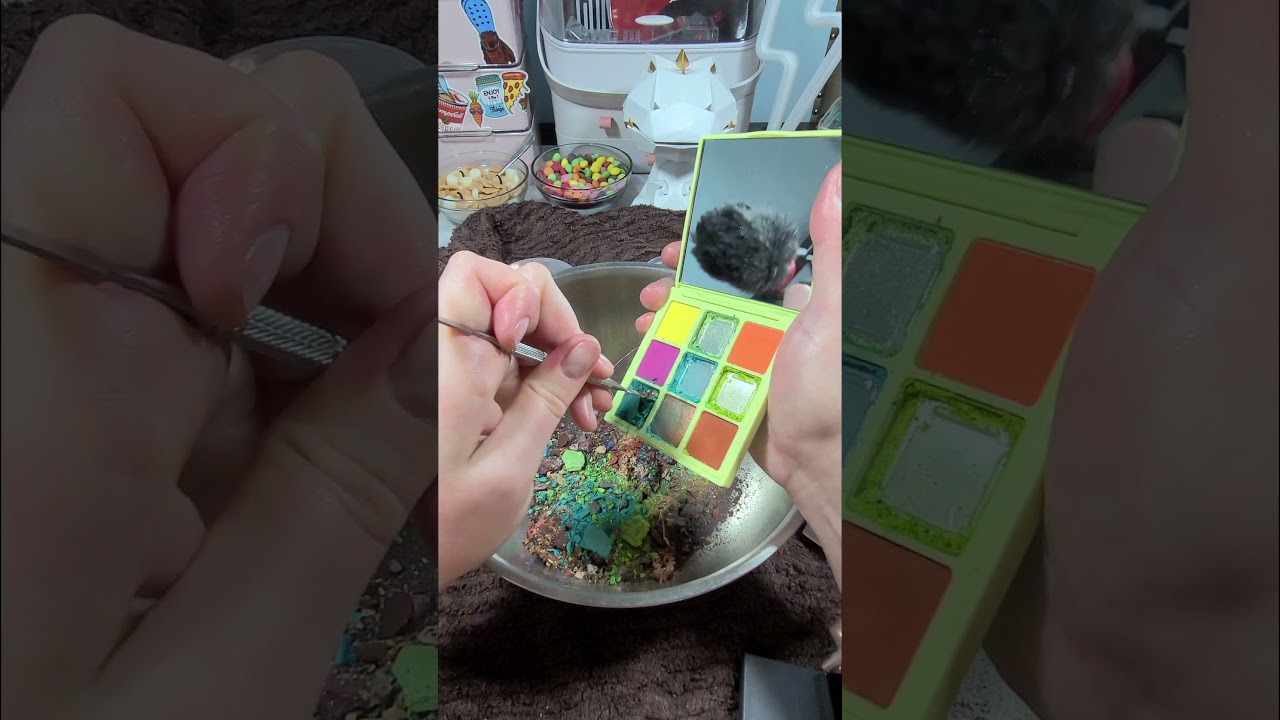 How to repurpose your old or unused makeup into BEAUTIFUL EYESHADOWS!