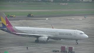 韓亞航空 Asiana Airlines A321-231(HL8038) OZ-713 仁川(ICN)→桃園(TPE) taxi to gate