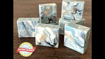 Cold Process Marble Soap Tutorial – June 2025 Soap Challenge (2nd place in advanced category).