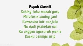 SEKAR ALIT : PUPUH GINANTI (SAKING TUHU MANAH GURU)