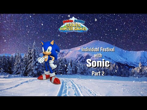 Mario & Sonic at the Olympic Winter Games Festival Mode Individual (Sonic) Part 2