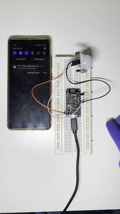 How to make IOT based Affordable Home Security System with message alert