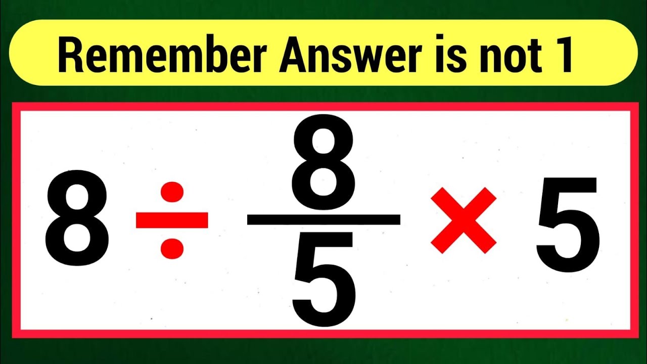Maybe 1 in 3 people Can Solve This Math problem ! - YouTube