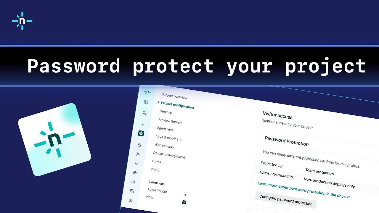 How to password protect your Netlify project