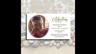 Memorial Service for Mrs Margaret Elizabeth Brett