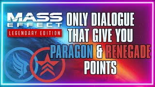 Morality Guide Paragon and Renegade Points PART I - Mass Effect Legendary Edition