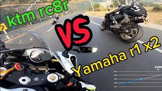 Candeleo yamaha r1b vs ktm rc8r vs yamaha r1n