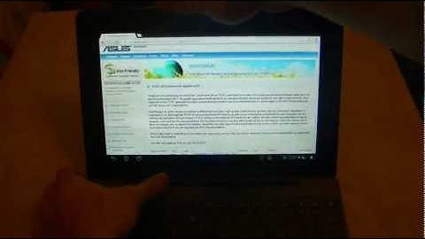 ASUS Transformer Prime GPS News