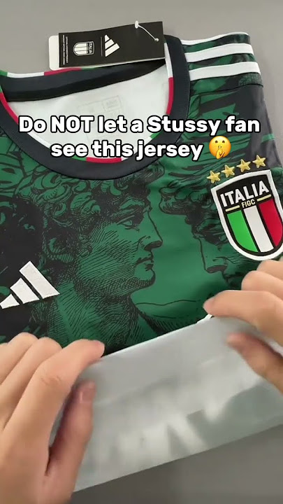 Do NOT let a stussy football fan see this jersey 🤫 #stussy #jersey #italy