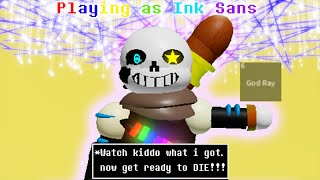 Playing as Ink Sans(Undertale Judgement Day)