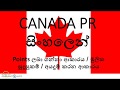 Canada PR සිංහලෙන්! කැනඩාවේ ස්ථිර පදිංචිය ගමු| Express Entry | How to get Canada PR in Sinhala