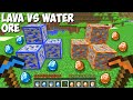 Which ORE is BEST ? LAVA ORE vs WATER ORE in Minecraft ! Lava vs Water