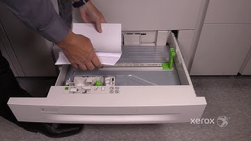 Xerox® Versant® 80 180 Color Press Loading Paper into a Tray
