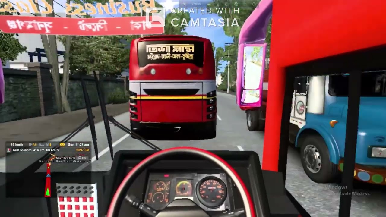 ঢাকা থেকে সিলেট ( বাংলাদেশ ম্যাপে ) ETS2 V.1.48 Bd Next Gen Map V.6