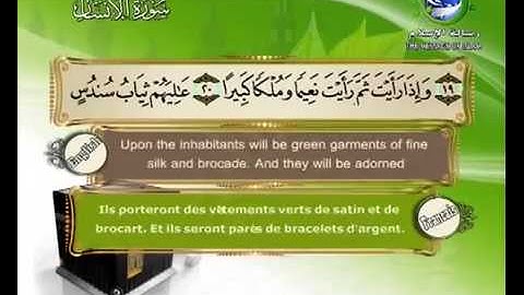 سورة الإنسان بصوت سعد الغامدي Surat Al-Insan by Saad Al-Ghamdy