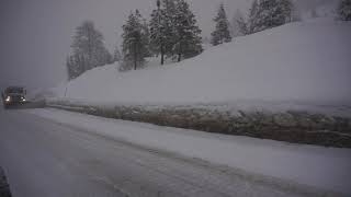 Caltrans Western Star snow plow truck on I-80 1/15/19