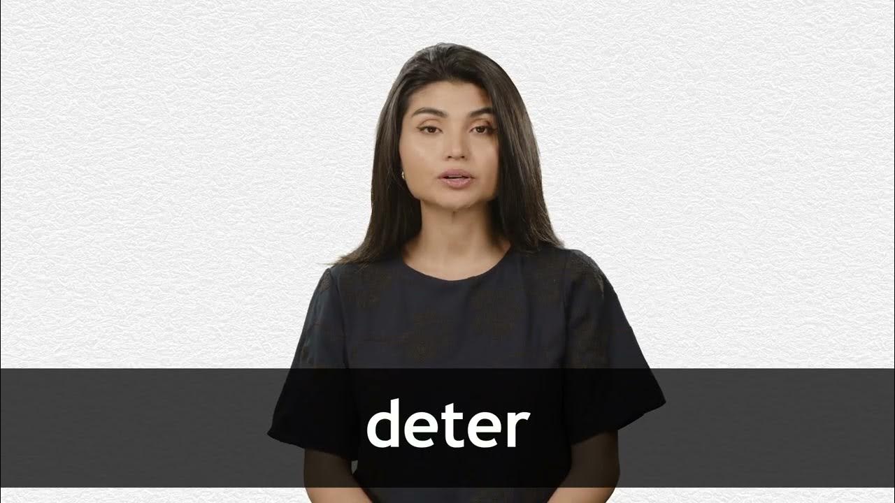How to pronounce DETER in American English YouTube