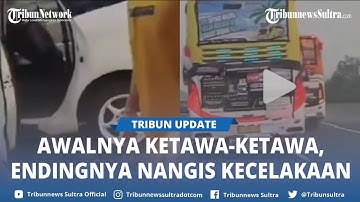 Awalnya Ketawa-ketawa Rekam Bus Ugal-ugalan, Penumpang Avanza Endingnya Nangis Kecelakaan: Tolong!