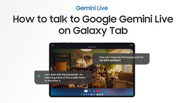 How to use Google Gemini Live | Galaxy Tab S11 Series | Samsung