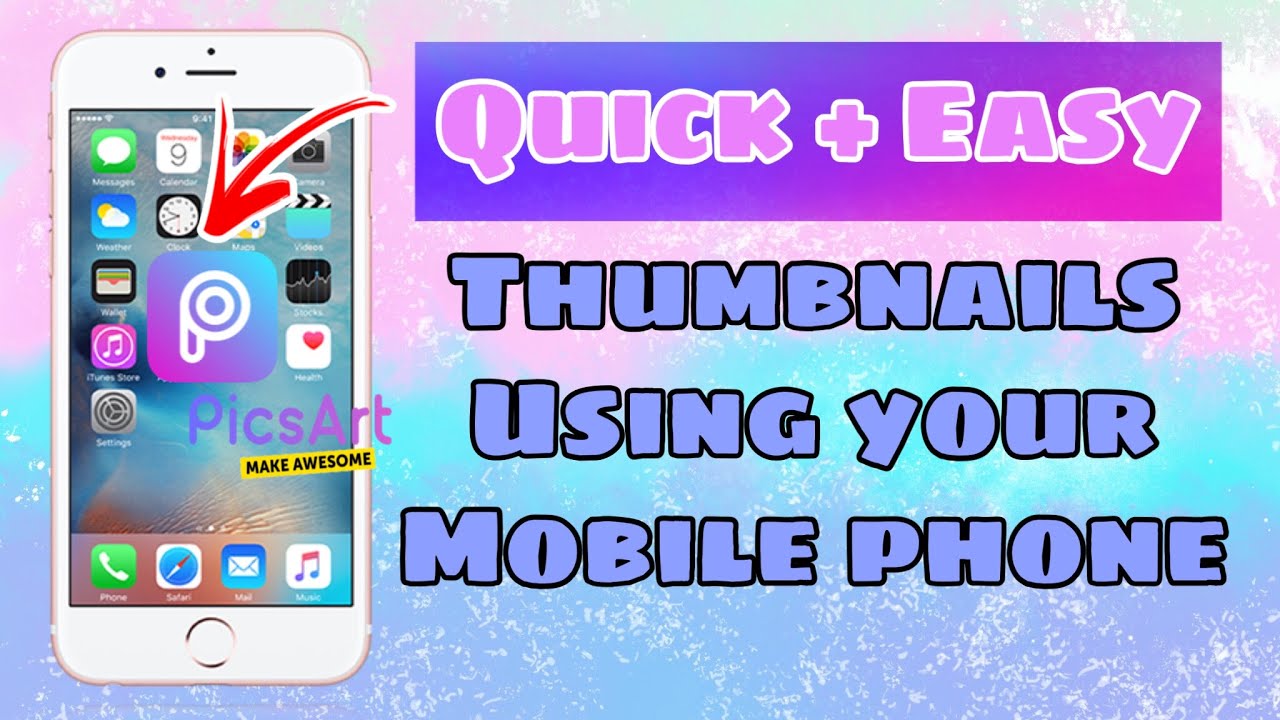 HOW TO MAKE YOUTUBE THUMBNAIL - QUICK AND EASY - YouTube