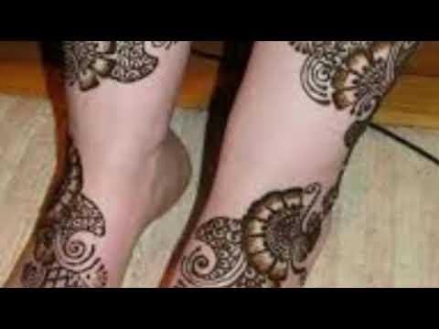 Beautiful Pair Ki Design Mehndi Ghar Par Banana Ka Asan Tarika